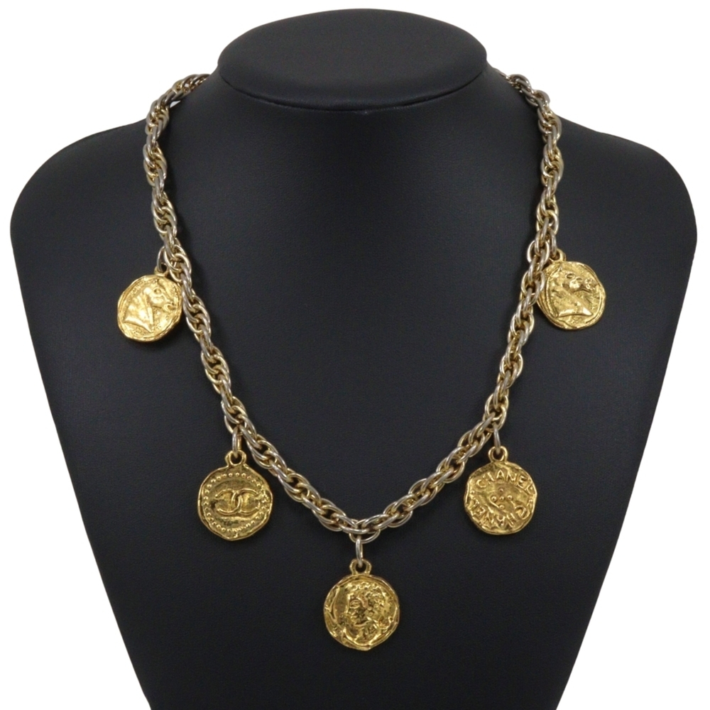 CHANEL Gold Logo Necklace - Picture 2 of 10